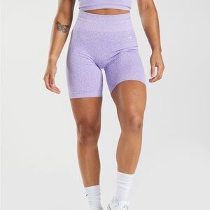 Gymshark Adapt Animal Biker Shorts - Small - Reef Soft Lilac